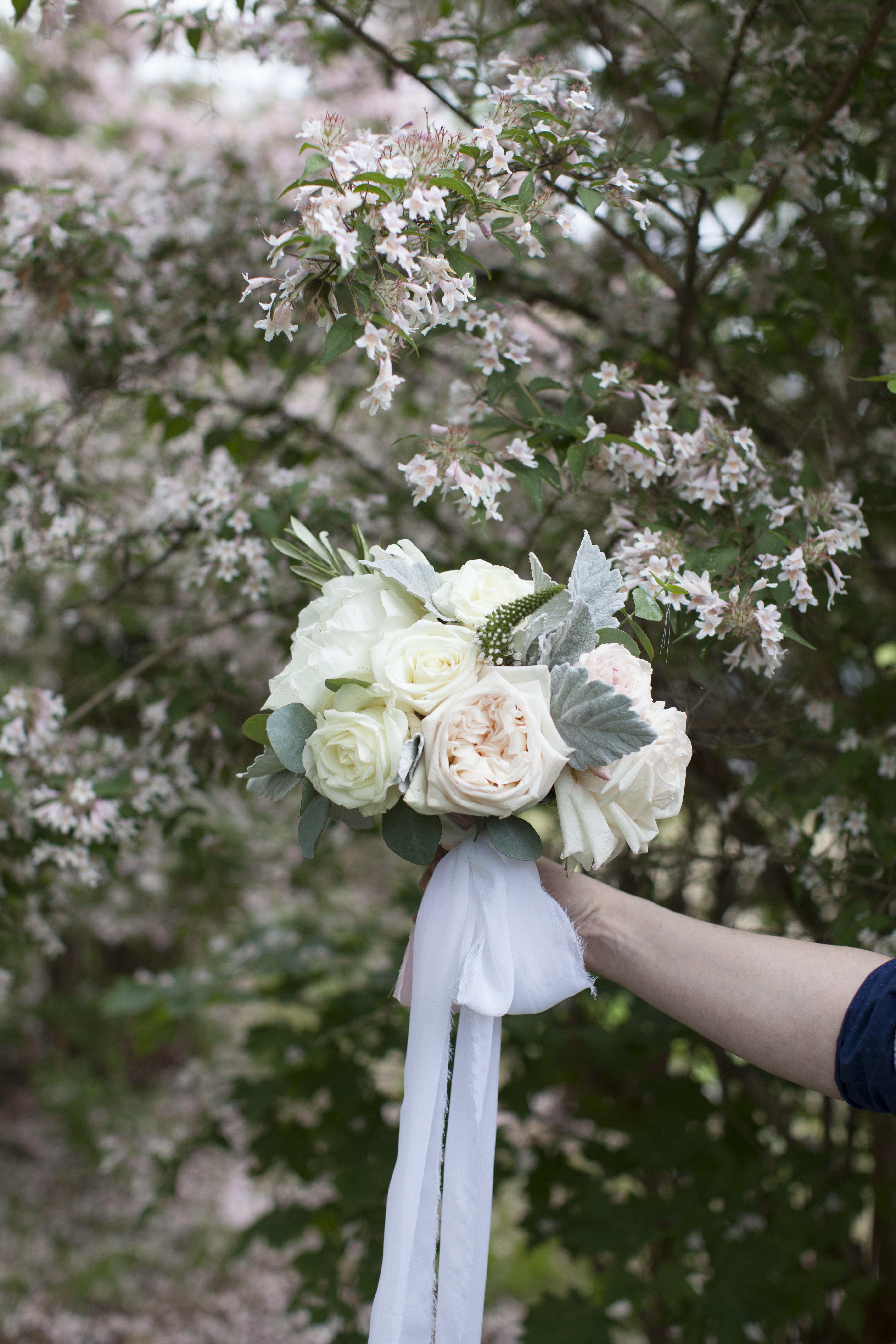 The Perfect White + Blush Bouquet